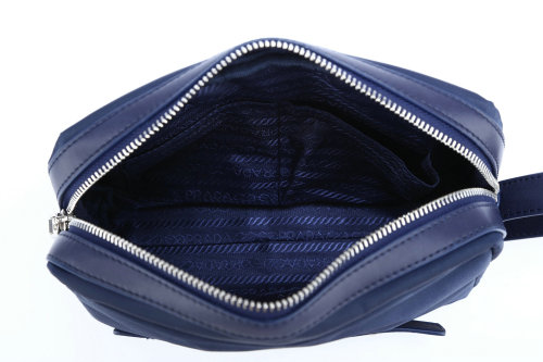 2014 Prada Nylon Fabric Clutch VA8835 Blue for sale